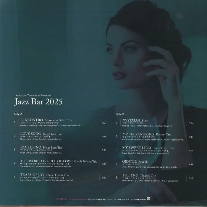 Back cover — Yasukuni TERASHIMA / VARIOUS — Yasukuni Terashima Presents: Jazz Bar 2025