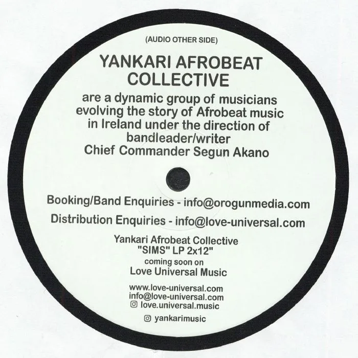 Обратная сторона обложки — YANKARI AFROBEAT COLLECTIVE — Enyimba