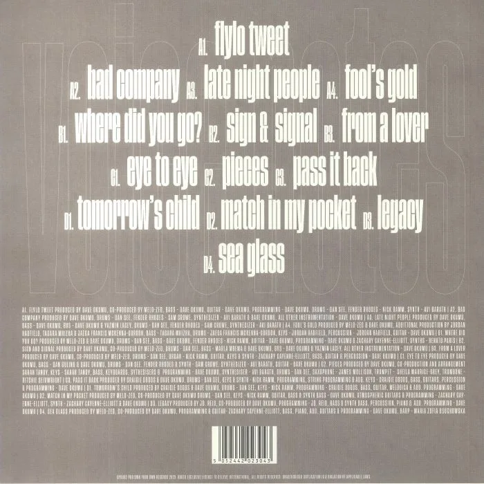 Back cover — Yazmin LACEY — Voice Notes