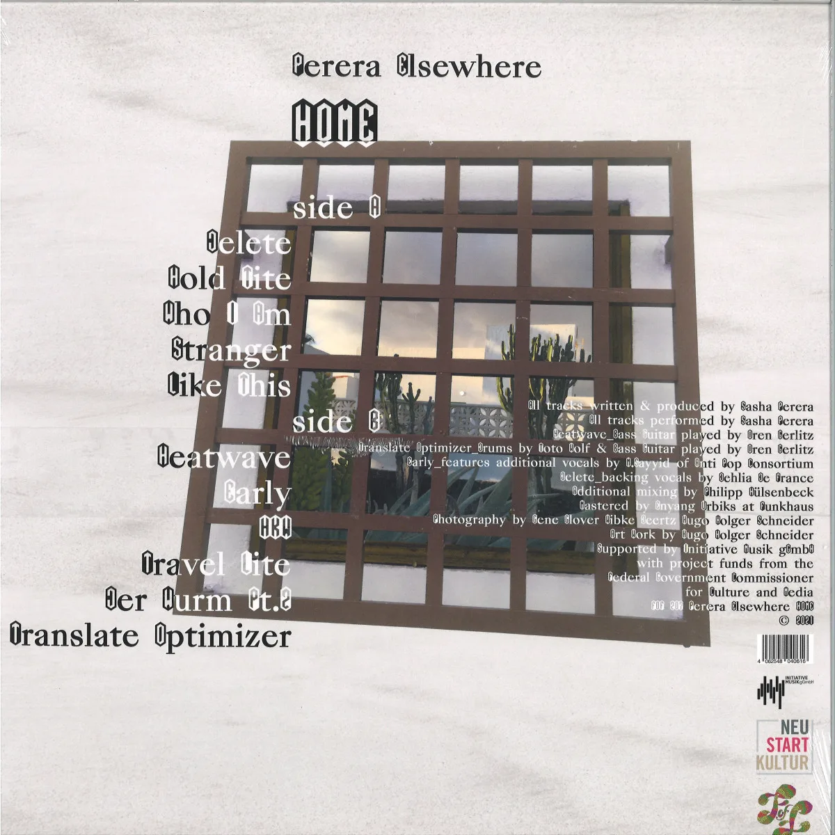 Обратная сторона обложки — Perera Elsewhere — HOME LP