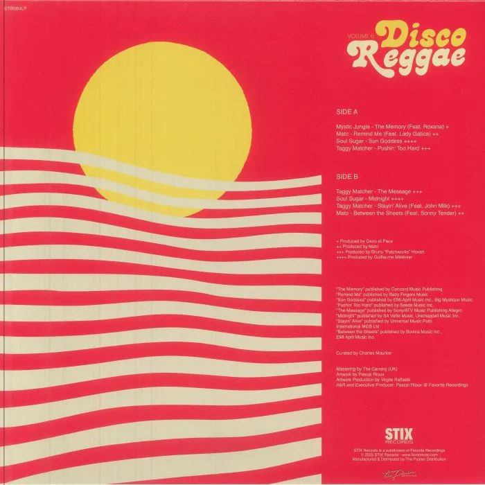 Back cover — VARIOUS — Disco Reggae Volume 6