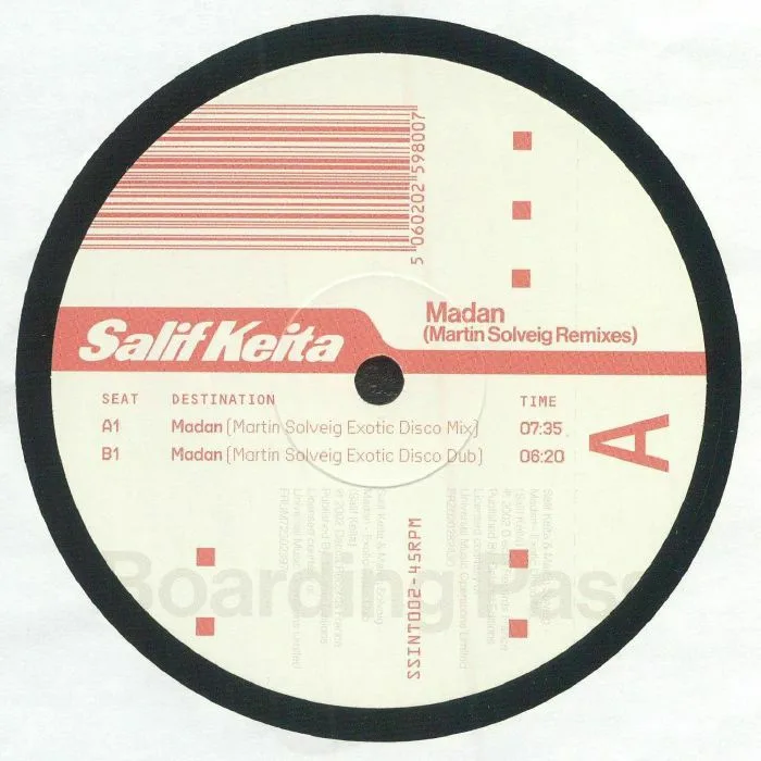 Лицевая сторона обложки — Salif KEITA — Madan (Martin Solveig remixes) (B-STOCK)