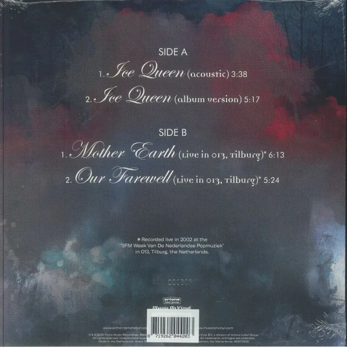 Back cover — WITHIN TEMPTATION — Ice Queen