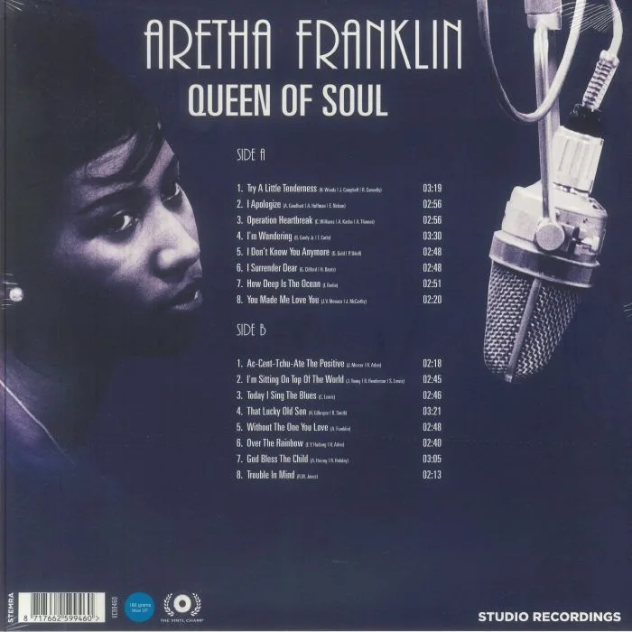 Обратная сторона обложки — Aretha FRANKLIN — Queen Of Soul (reissue)