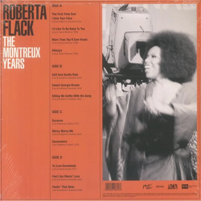 Обратная сторона обложки — Roberta FLACK — The Montreux Years