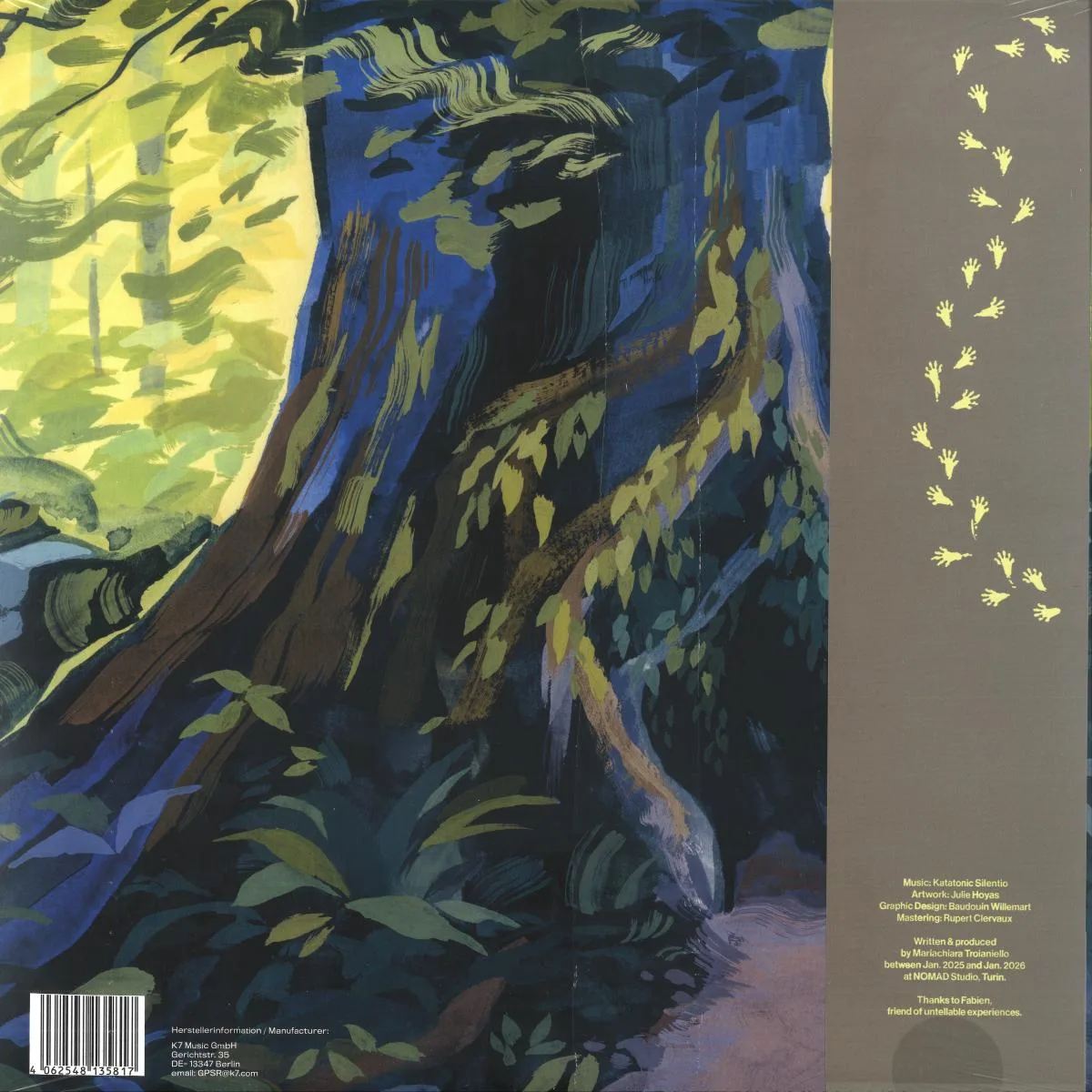 Обратная сторона обложки — Katatonic Silentio — Paradise Mountain LP