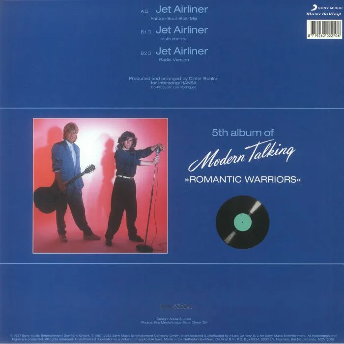 Обратная сторона обложки — MODERN TALKING — Jet Airliner (reissue)