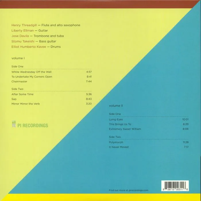 Back cover — HENRY THREADGILL ZOOID — This Brings Us To: Vol I & II (B-STOCK)