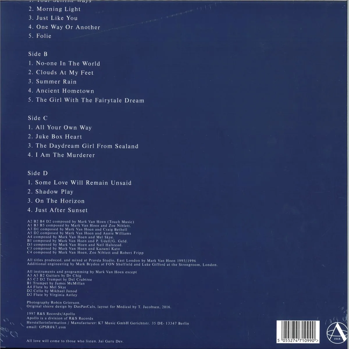 Back cover — Locust — Morning Light LP 2x12"