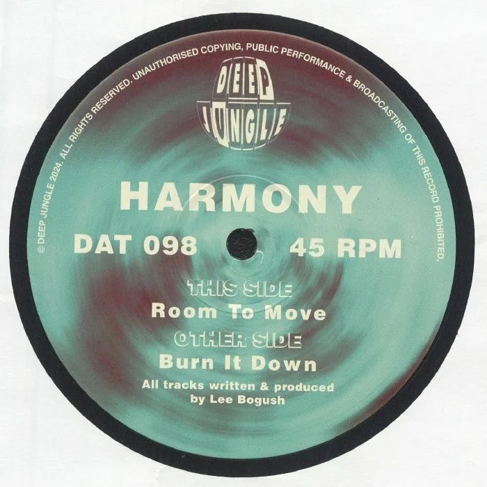 Лицевая сторона обложки — HARMONY — Burn It Down