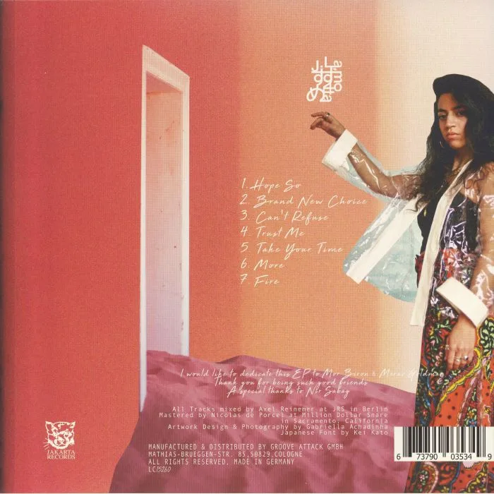 Back cover — J LAMOTTA — Brand New Choice