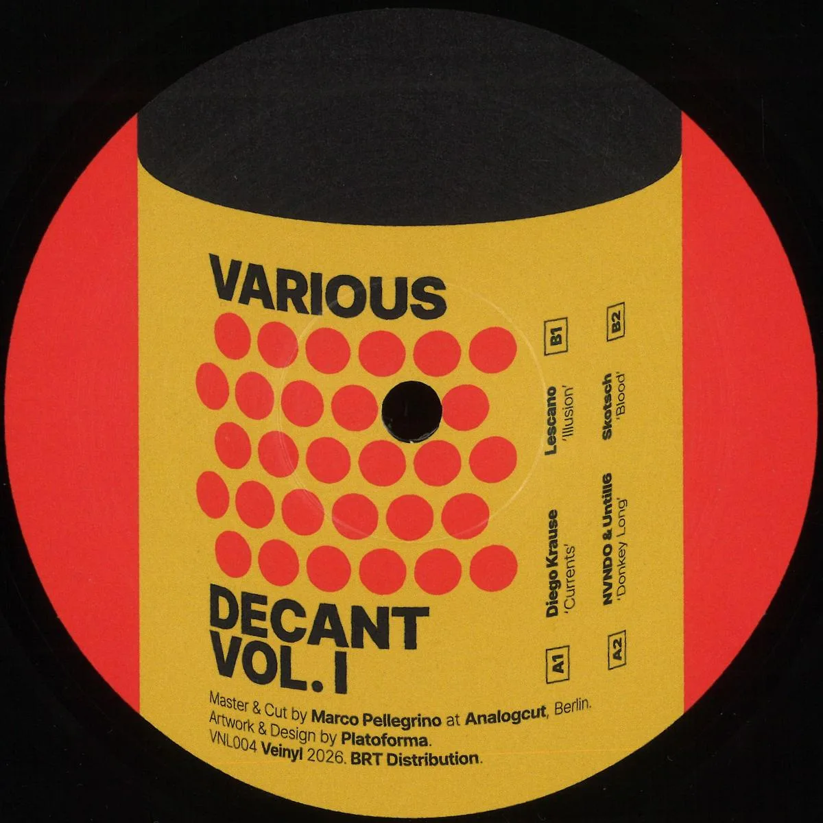 Лицевая сторона обложки — Various — Decant Vol. I