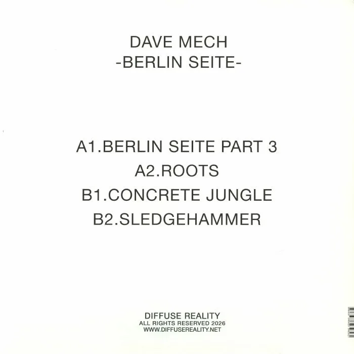 Обратная сторона обложки — DAVE MECH — Berlin Seite