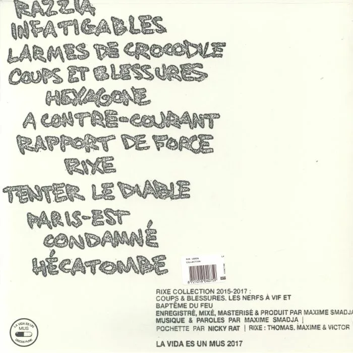 Back cover — RIXE — Collection (reissue)