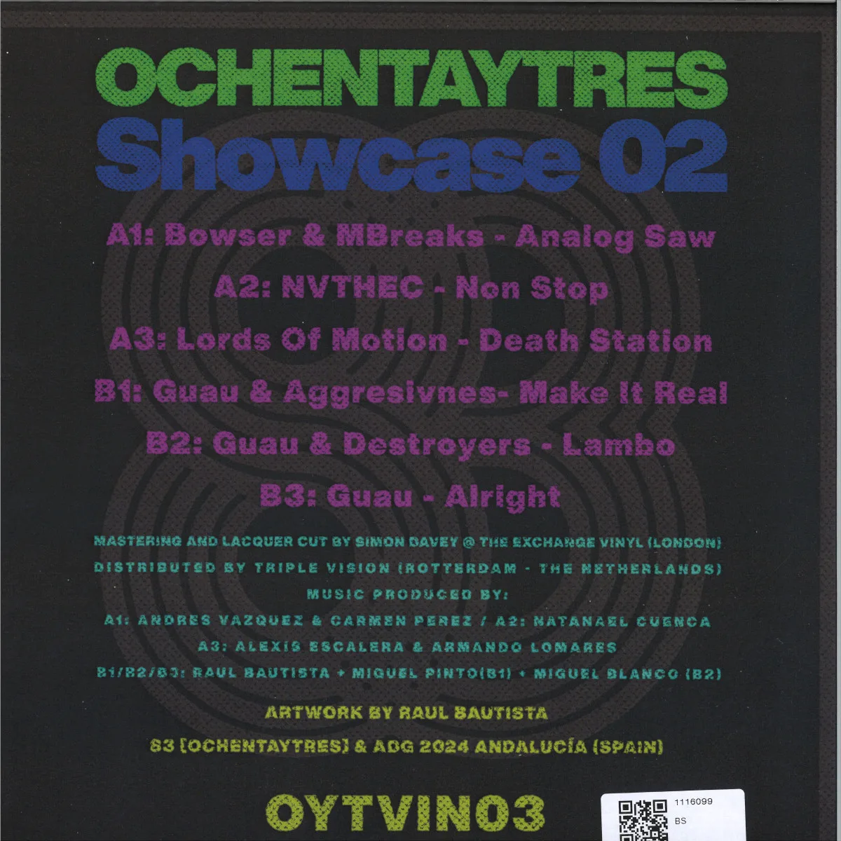 Обратная сторона обложки — Various — Showcase 02 EP