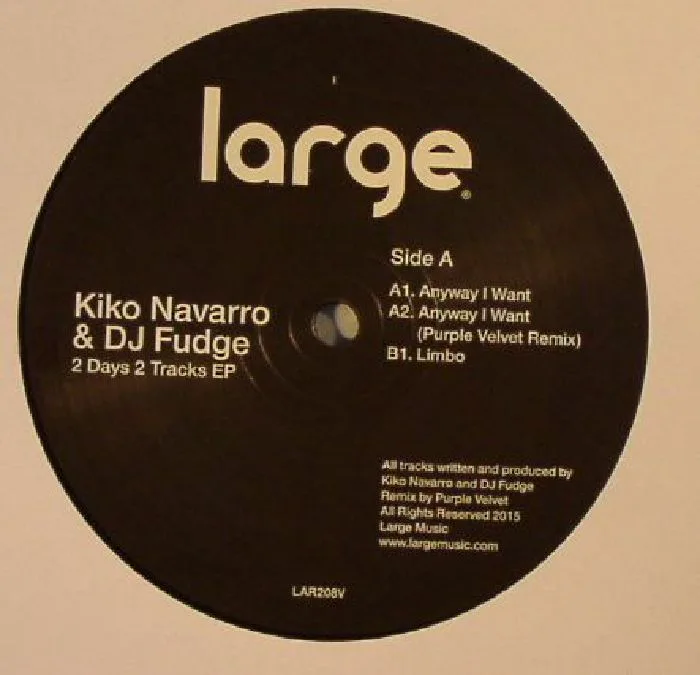 Лицевая сторона обложки — Kiko NAVARRO / DJ FUDGE — 2 Days 2 Tracks EP