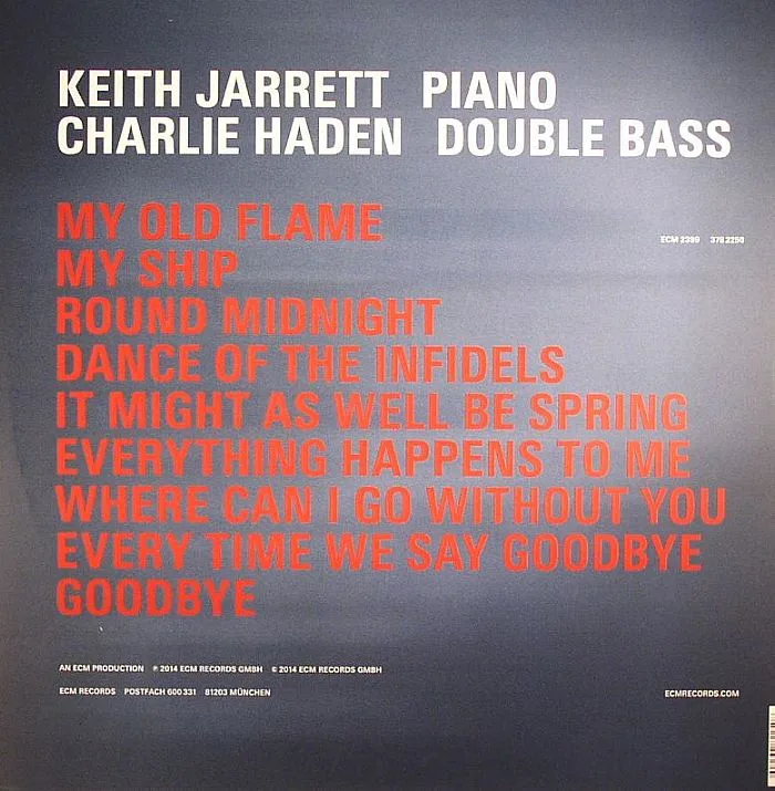 Back cover — Keith JARRETT / CHARLIE HADEN — Last Dance