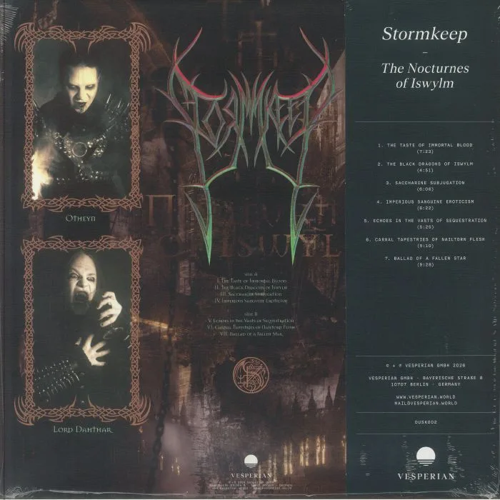 Обратная сторона обложки — STORMKEEP — The Nocturnes Of Iswylm