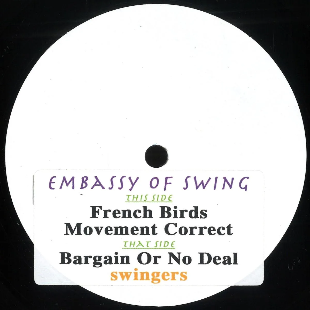Embassy Of Swing — SWINGIN-WAX-0002