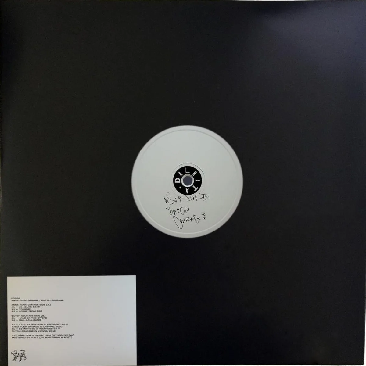 Back cover — Anna Funk Damage/Dutch Courage — DDS04