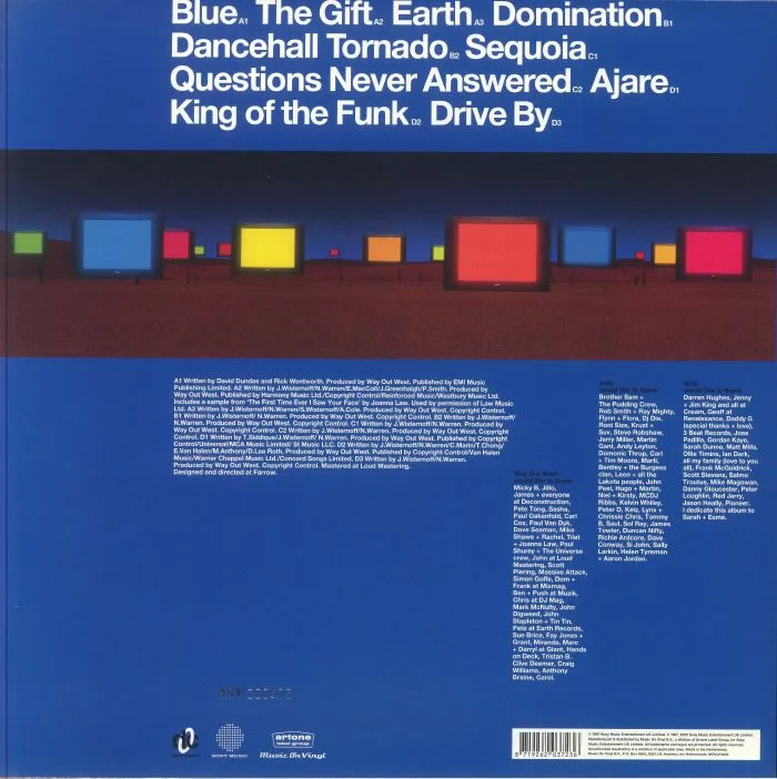 Back cover — WAY OUT WEST — Way Out West (reissue)