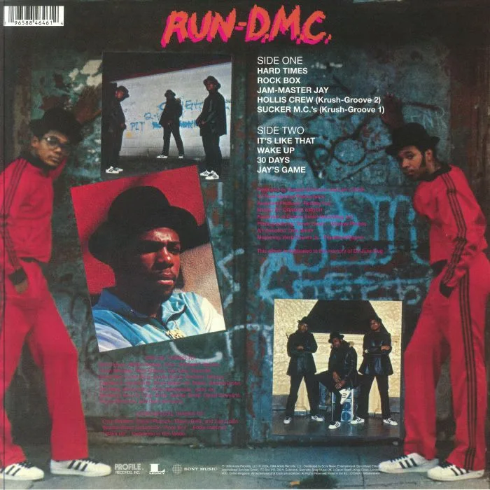 Обратная сторона обложки — RUN DMC — Run DMC (reissue)