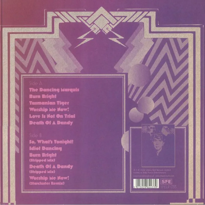 Back cover — Marc ALMOND — The Dancing Marquis