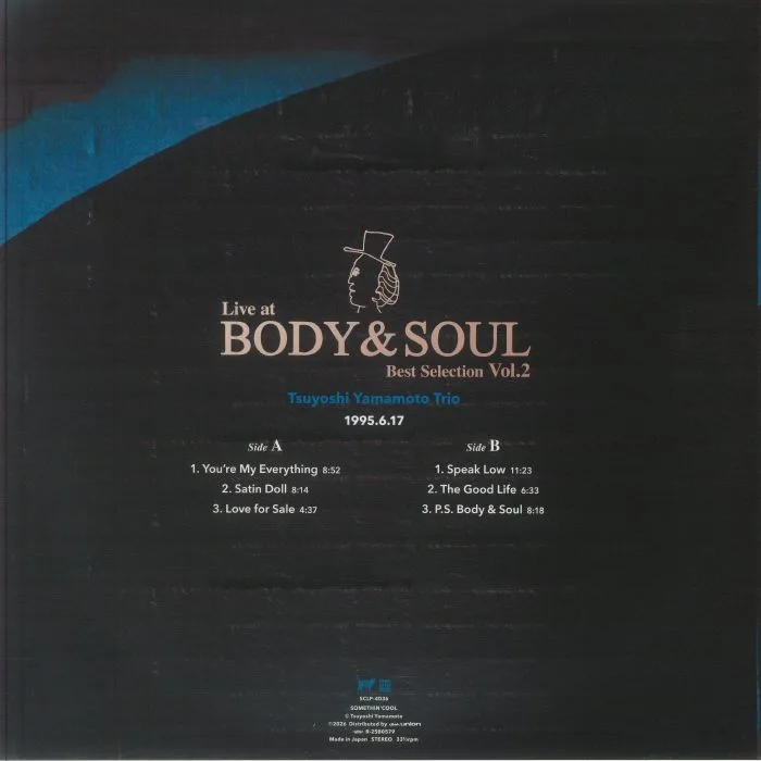 Back cover — TSUYOSHI YAMAMOTO TRIO — Live At Body & Soul: Best Selection Vol 2