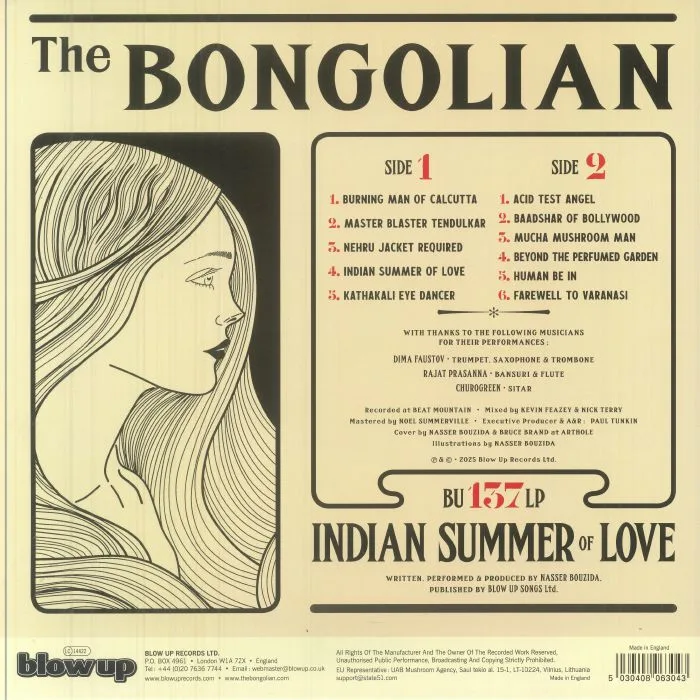 Обратная сторона обложки — The BONGOLIAN — Indian Summer Of Love