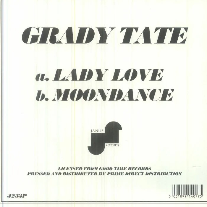 Back cover — Grady TATE — Lady Love (Record Store Day RSD 2026)