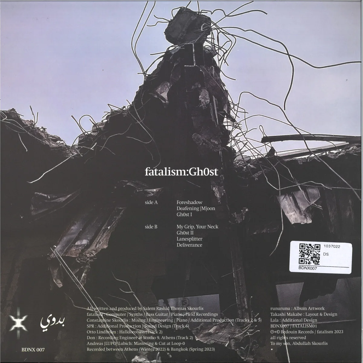 Back cover — Fatalism — Gh0st