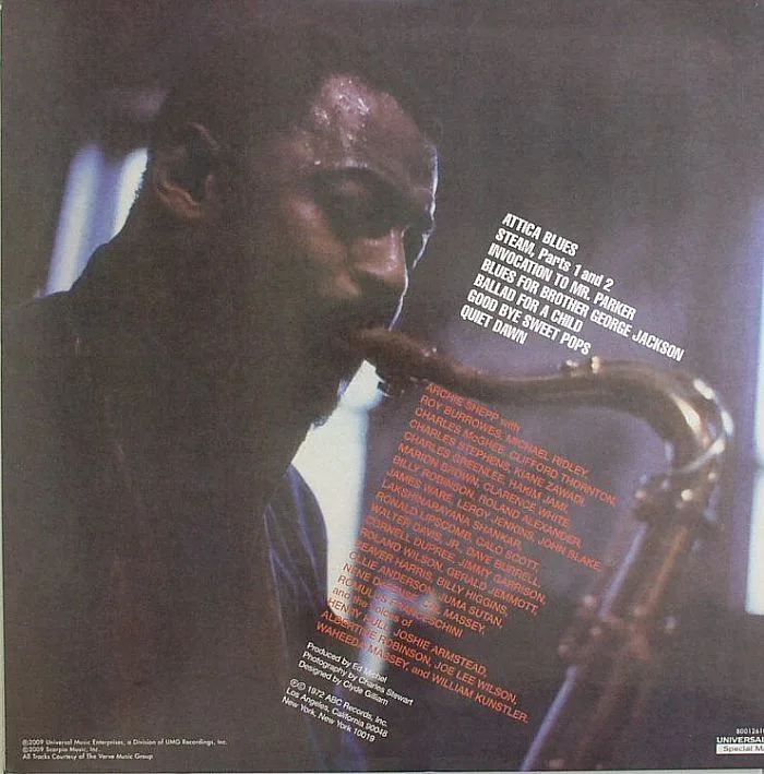 Back cover — Archie SHEPP — Attica Blues