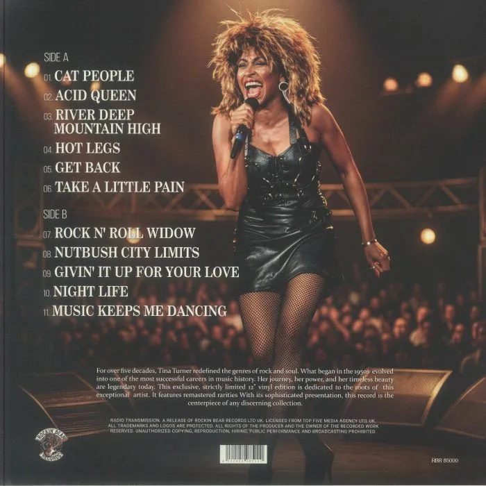Back cover — Tina TURNER — The Rock N' Roots Of Tina Turner: Simply The Best Hits