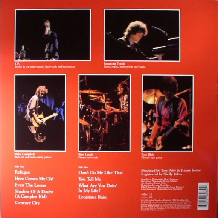 Back cover — Tom PETTY & THE HEARTBREAKERS — Damn The Torpedoes (reissue)