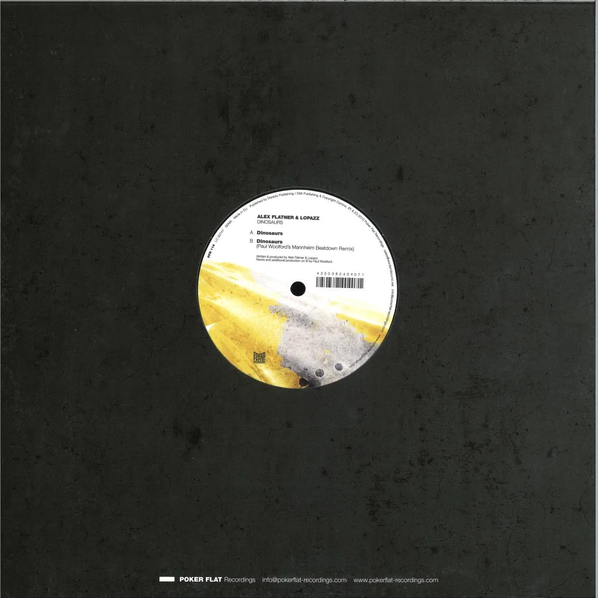 Back cover — Alex Flatner & Lopazz — Dinosaurs
