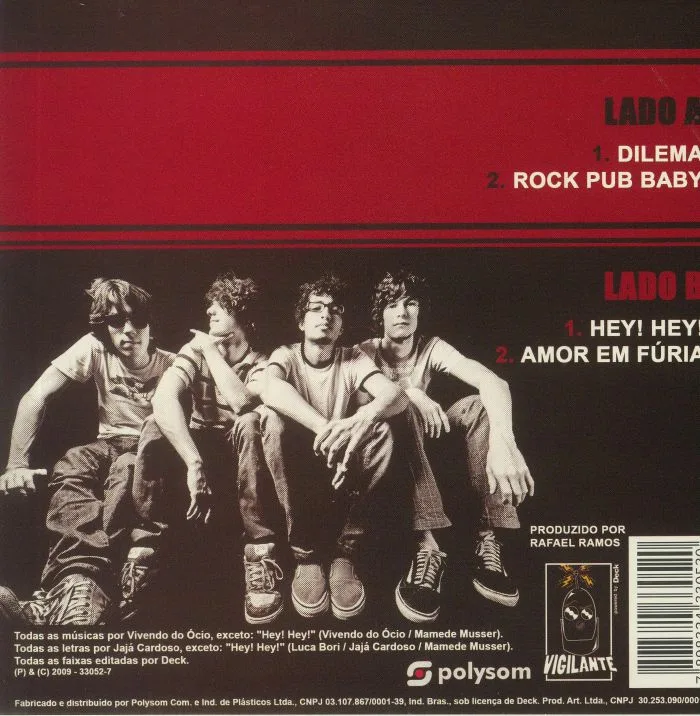 Back cover — VIVENDO DO OCIO — Dilema