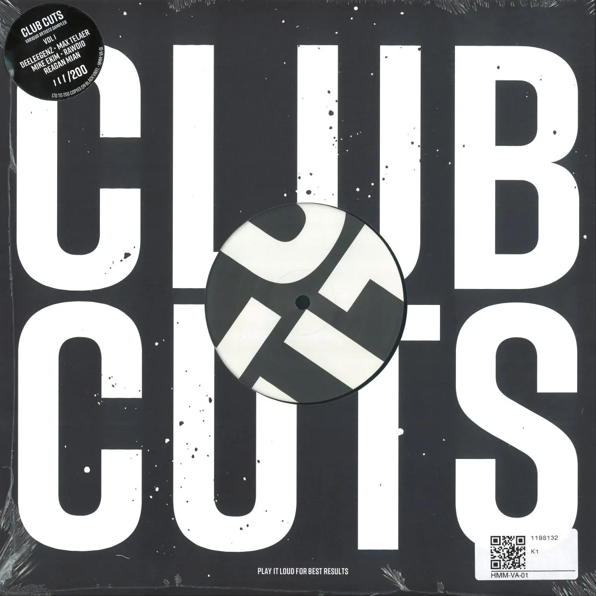 Back cover — Deeleegenz, Mike Ekim, Reagan Mian, Rawdio, Max Telaer — CLUB CUTS vol.1
