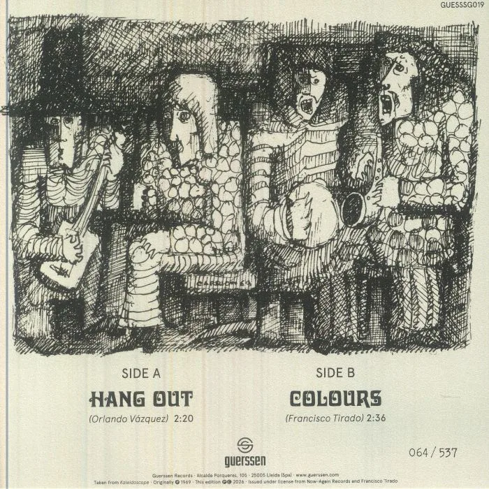 Обратная сторона обложки — KALEIDOSCOPE — Hang Out (reissue)