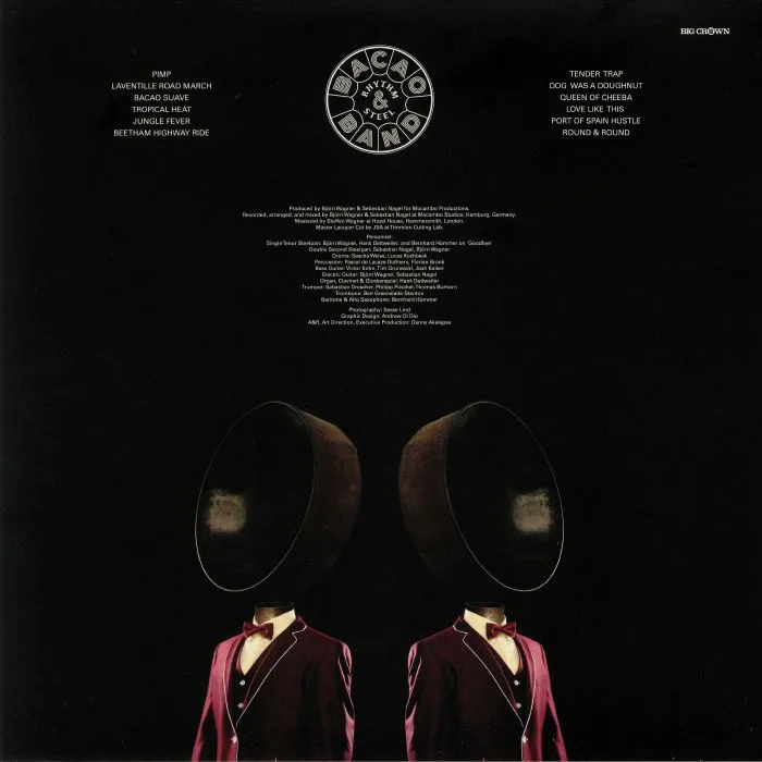 Back cover — BACAO RHYTHM & STEEL BAND — 55 (reissue)