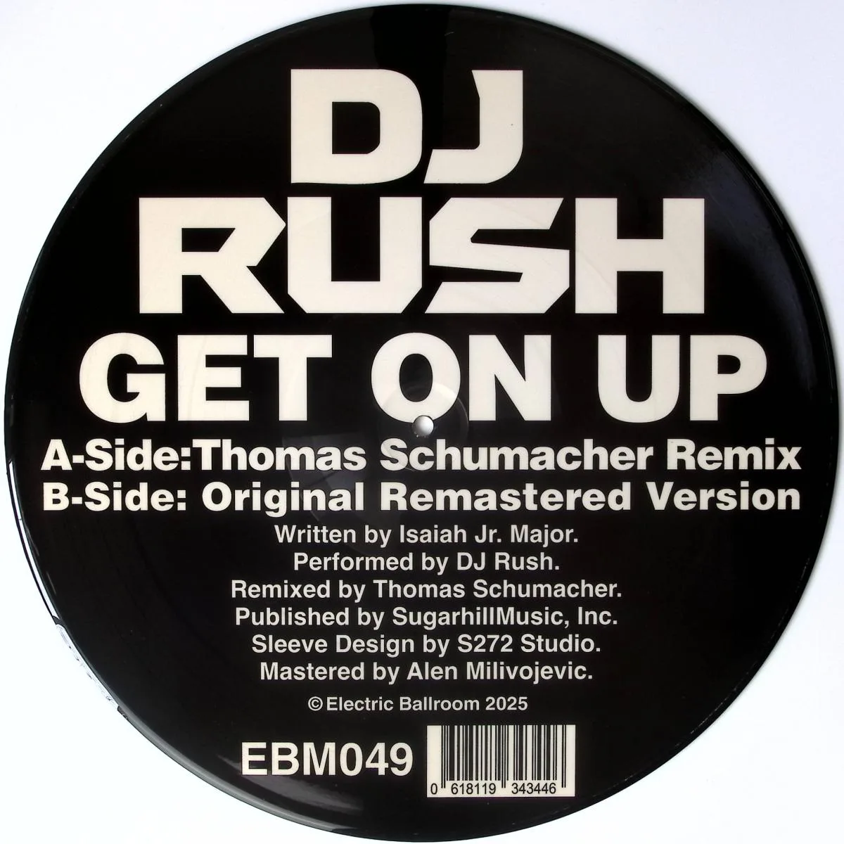 Back cover — DJ Rush — Get On Up (LTD Picture Disc)