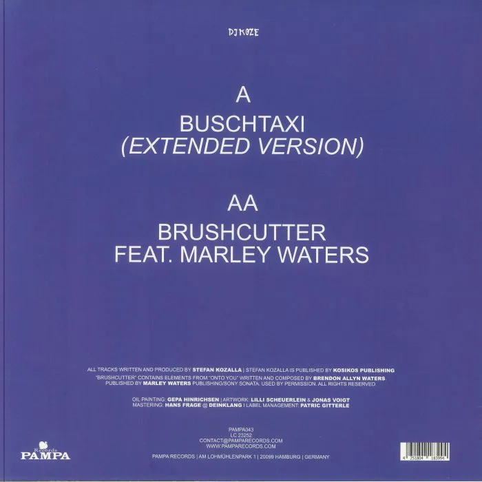 Back cover — DJ KOZE — Buschtaxi