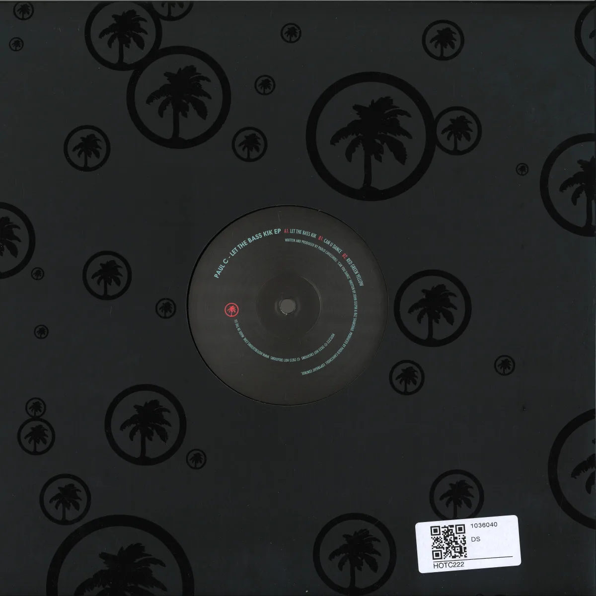 Back cover — Paul C — Let The Bass Kik EP