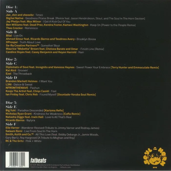 Обратная сторона обложки — VARIOUS — Soul In The Horn: The 10 Year Anniversary Edition