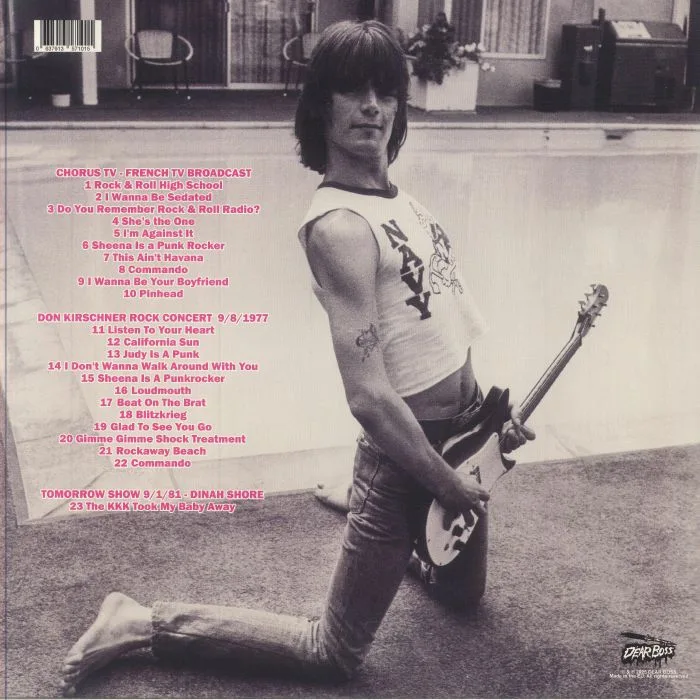 Обратная сторона обложки — RAMONES — As Seen On TV
