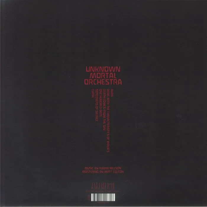 Обратная сторона обложки — UNKNOWN MORTAL ORCHESTRA — Curse