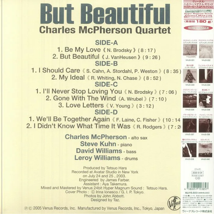 Обратная сторона обложки — Charles McPHERSON — But Beautiful (reissue)