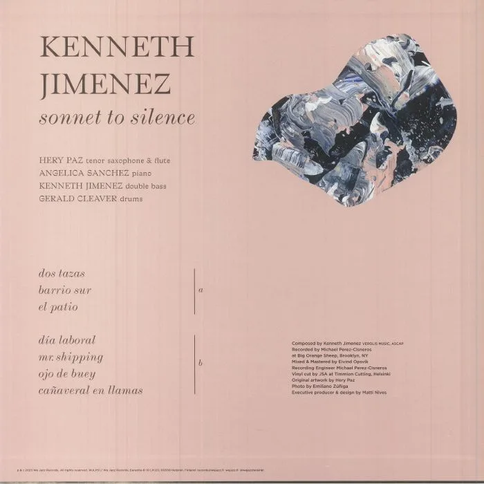 Обратная сторона обложки — Kenneth JIMENEZ — Sonnet To Silence