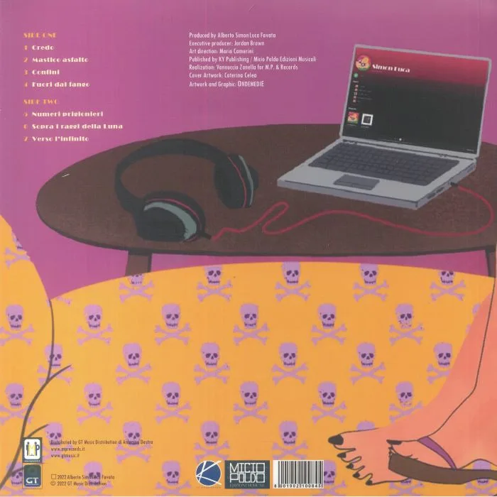 Back cover — SIMON LUCA & L'ENORME MARIA — Mastico Asfalto
