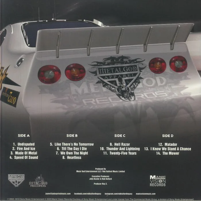 Обратная сторона обложки — HALFORD — Made Of Metal (reissue)