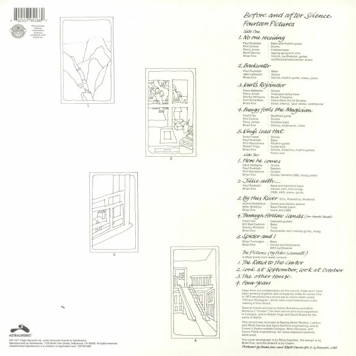 Back cover — Brian ENO — Before & After Science (remastered)